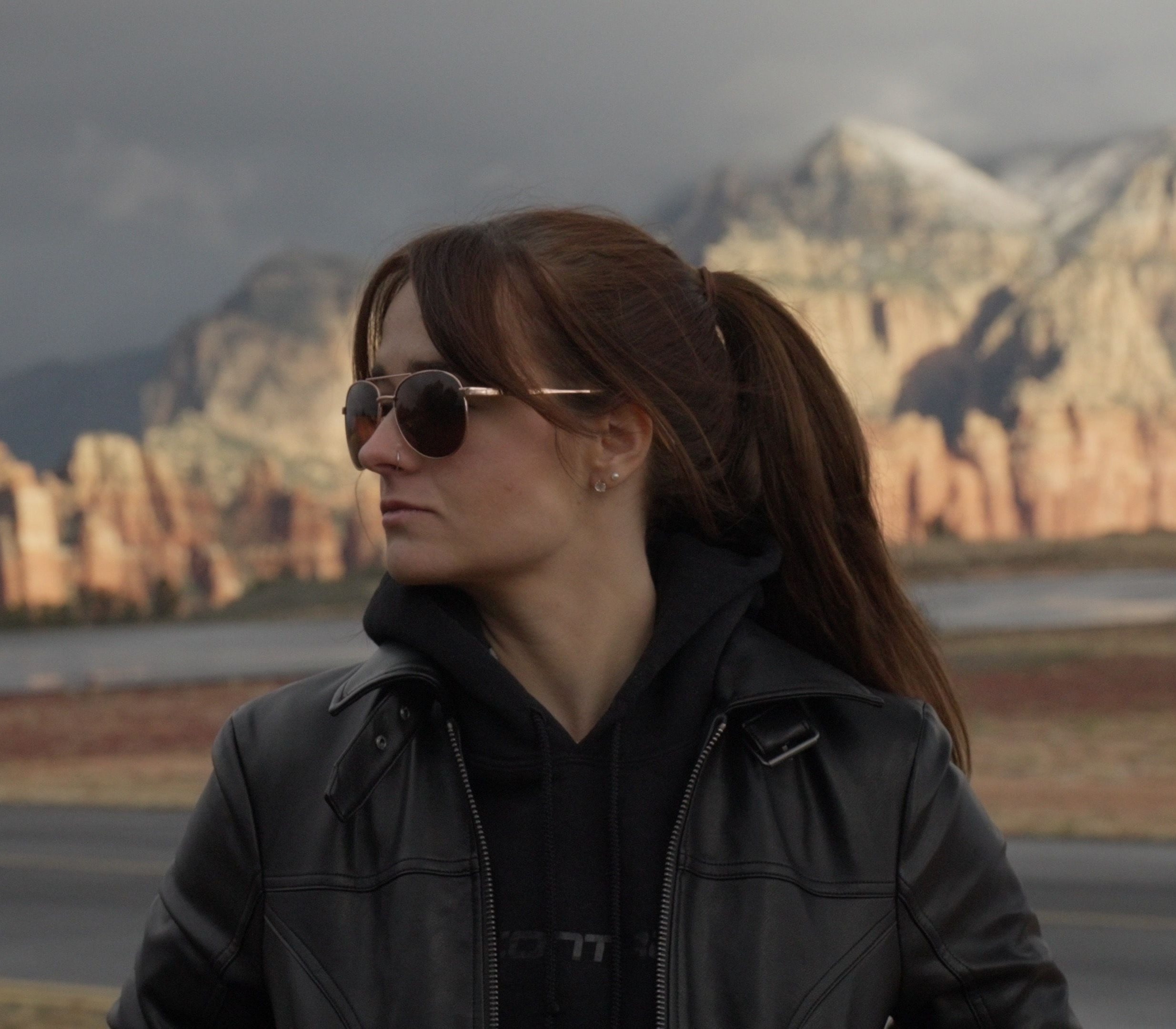 Cyan Lens crew member on location
